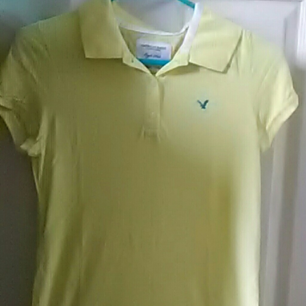 Yellow button down